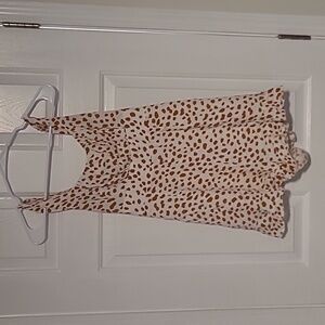 White & Brown Romper